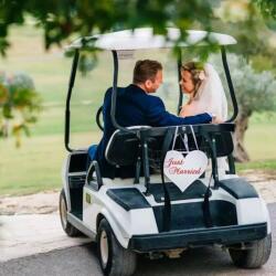 Just Married At Golf Resort
